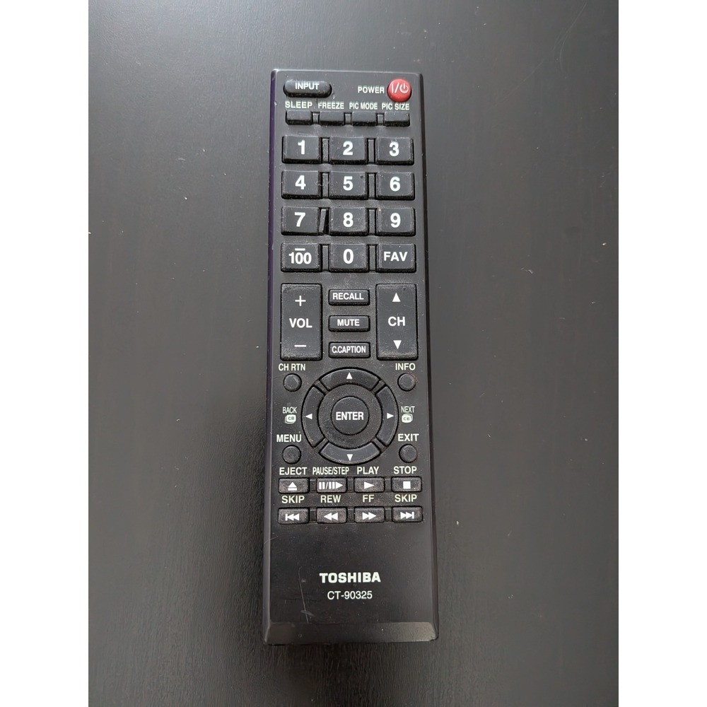 GENUINE Original Toshiba TV Remote Control CT-90325 OEM - TESTED - WORKING